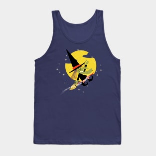 witch on broom Tank Top